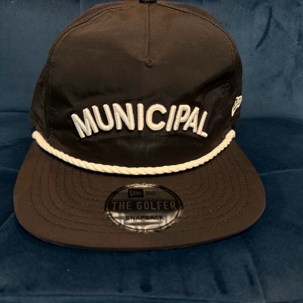 New Era Black Municipal Rope Snapback Hat Golf “The Golfer”